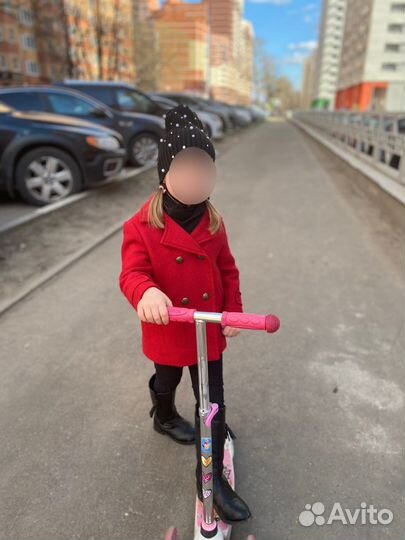 Детский комплект на 3-5 лет (шапка, шарф и минетки