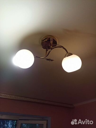 Люстра, светильники, плафон