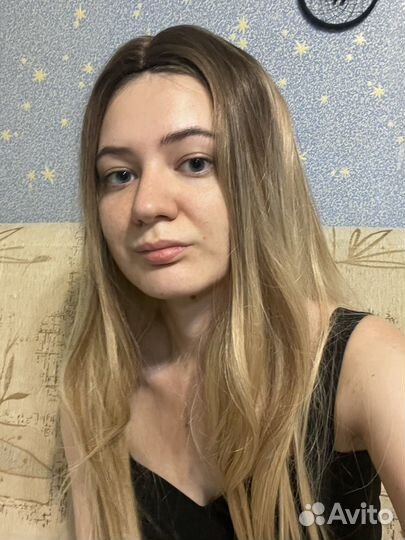 Парик светлый 70 см под натуральные волосы