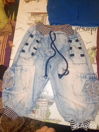 Вещи пакетом на мальчика 86-92 состояние разное