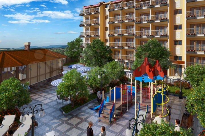 Апартаменты-студия, 33 м², 1/5 эт.