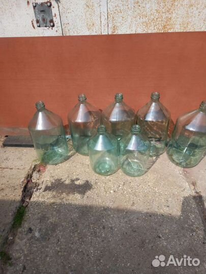 Бутыль стеклянная 20 литров и 10 литров