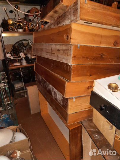 Стенды стеллажи настенные дл коллекции 8 шт дерево