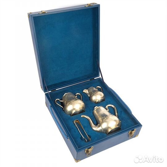 Старинный серебряный сервиз 84 пробы антиквариат