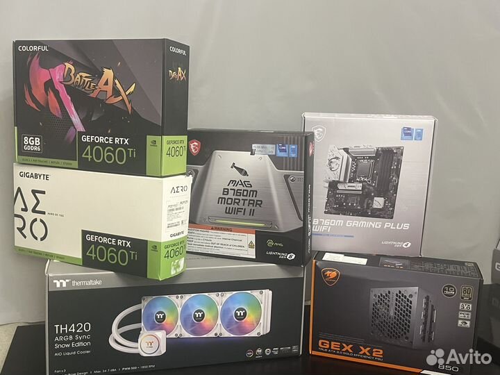 Коробки от копьютерных комплектующих