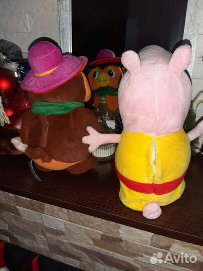 Игрушка Свинка пеппа, сова и обезьянка