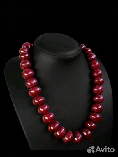 Колье викторианское 2 шт. Рубины Карвати. Вишня