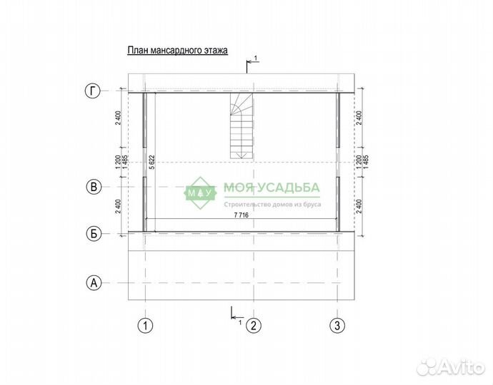 Дом из бруса под усадку