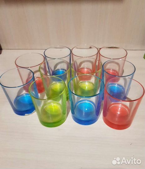Стаканы цветные