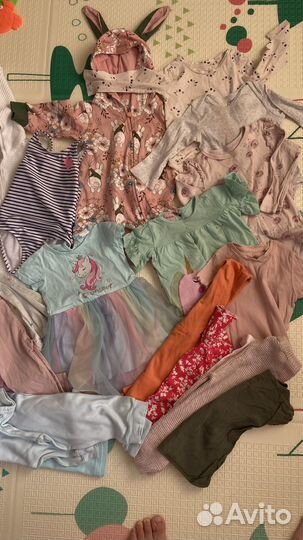 Вещи пакетом на девочку 74-80