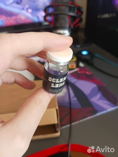 Линзы - Склеры Ренинган из Наруто на весь глаз