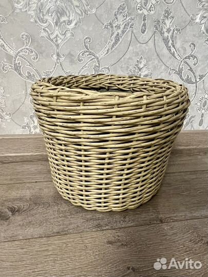 Кашпо из искусственной лозы ротанг, корзина