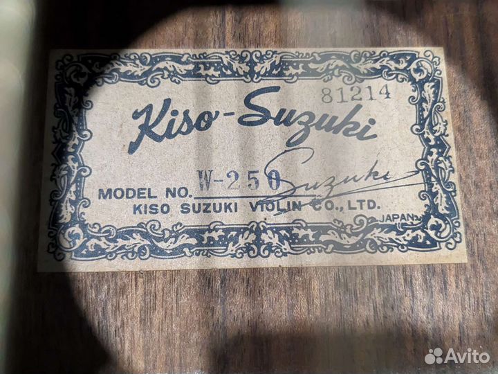 Акустическая гитара дредноут Kiso Suzuki