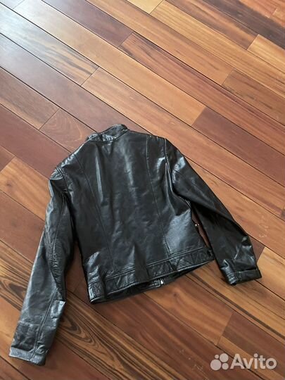 Плащ кожаный