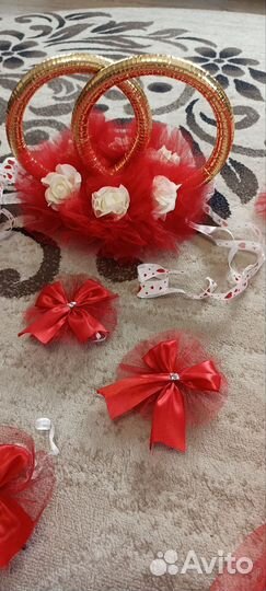 Свадебные украшения на машину