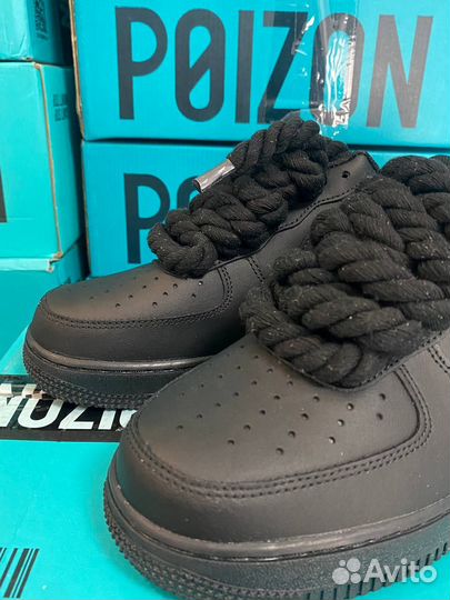 Nike Air Force 1 Оригинал Шнурки Канаты Черные