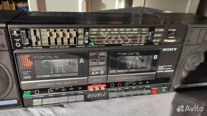 Кассетная магнитола Sony, 1980-е