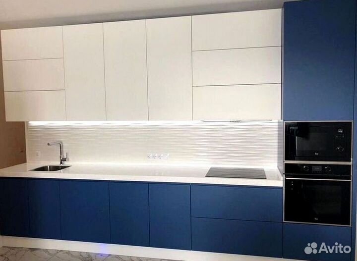 Кухонный гарнитур прямой в потолок на заказ