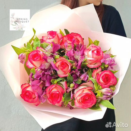 Букет роз 25 штук