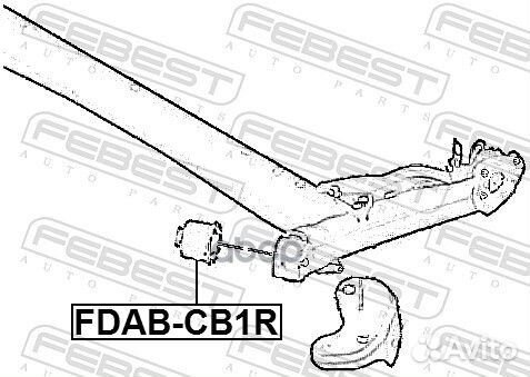 Сайлентблок задней балки ford fiesta 08