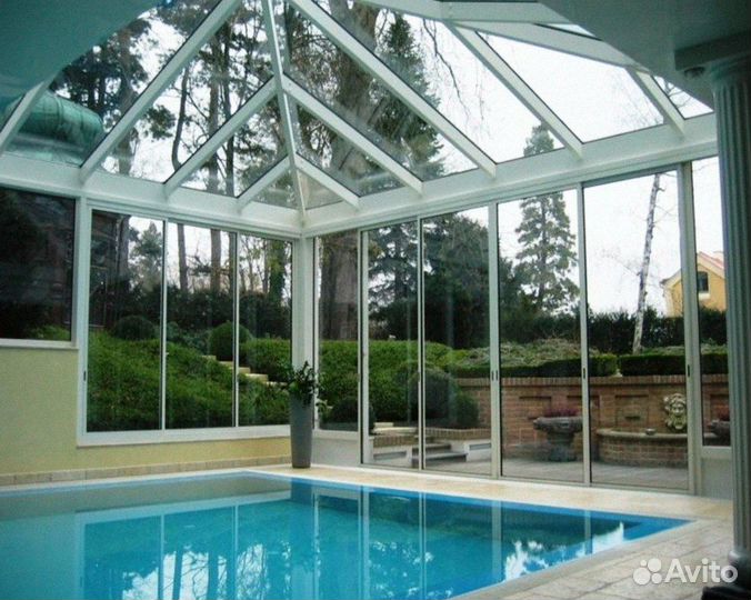 Павильон для бассейна остекление бассейнов