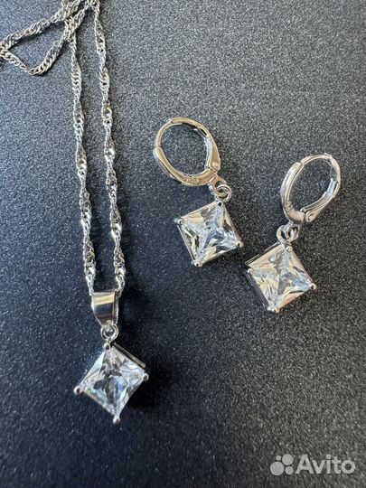 Серьги серебро 925