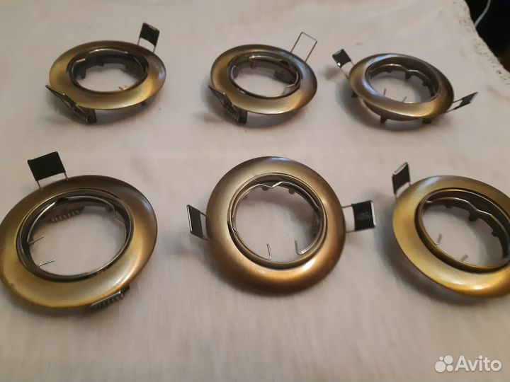 Светильники точечные потолочные - металл, 6 шт