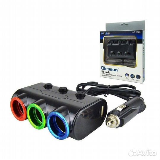 Тройник в прикуриватель