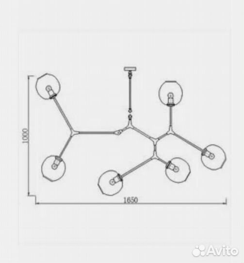 Потолочная люстра O-luce 93066873