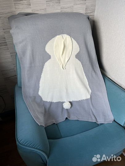 Плед детский вязаный