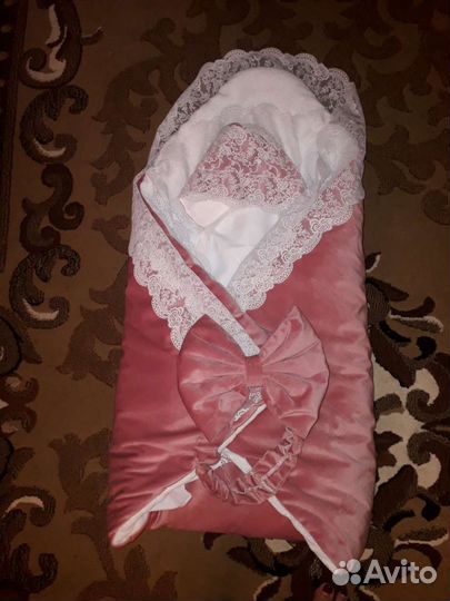 Конверт на выписку для девочки зима