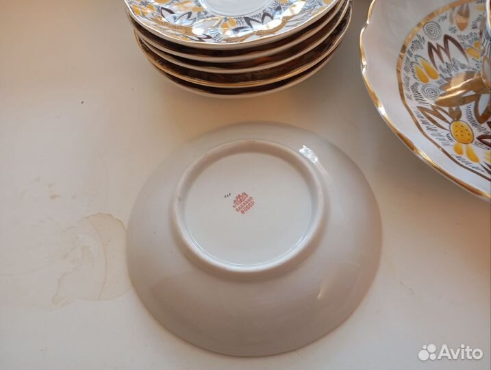 Чайный сервиз лфз золотые ромашки
