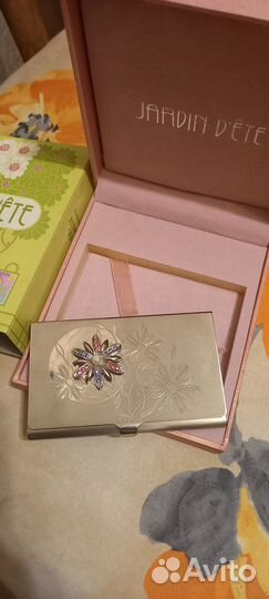 Визитница металлическая