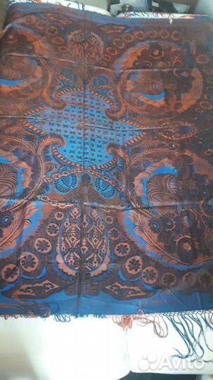 Старинный,шелковый платок 18 век
