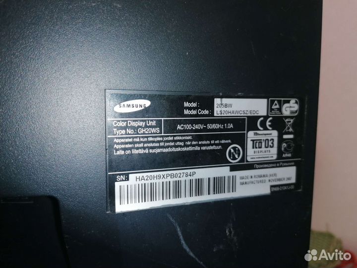 Монитор Samsung syncmaster