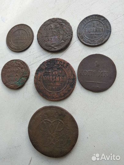 Лот медных монет Царской России,18-20 вв
