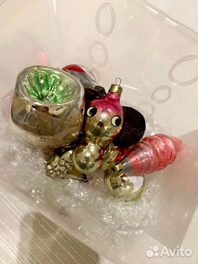 Елочные игрушки очень советские. ретро. Новый год