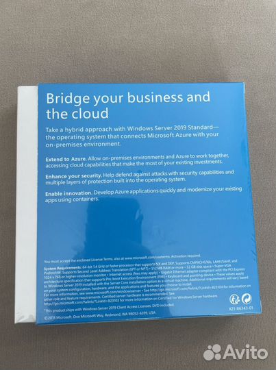 Windows server standart 2019 p73-0763 лицензия
