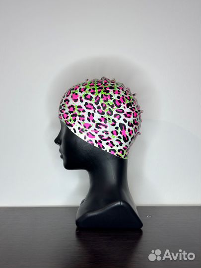 Шапочка TYR для плавания Leopard Silicone Swim Cap