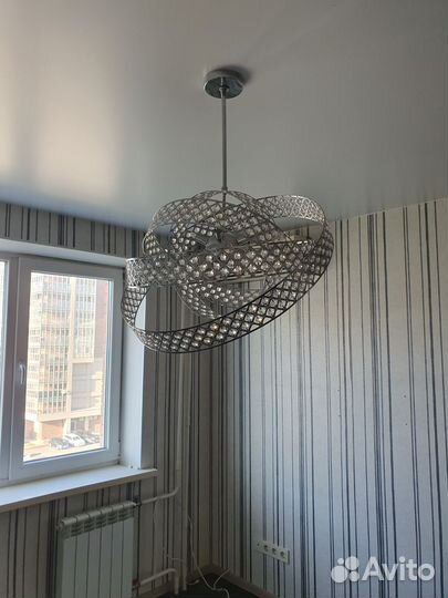 Люстра потолочная бу хрустальная