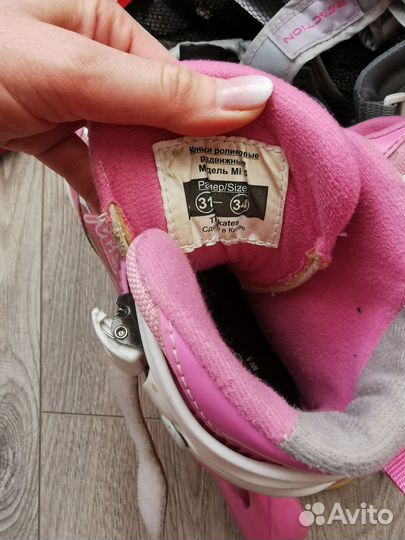 Ролики р.31-34+шлем+защита+сумка