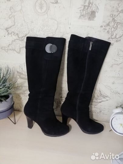 Сапоги зимние натуральная замша