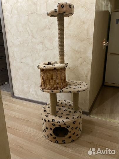 Домик для кота с когтеточкой