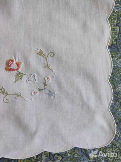 Скатерть винтаж вышивка хлопок