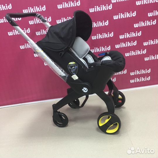 Коляска-автолюлька (трансформер) цв. чёрный
