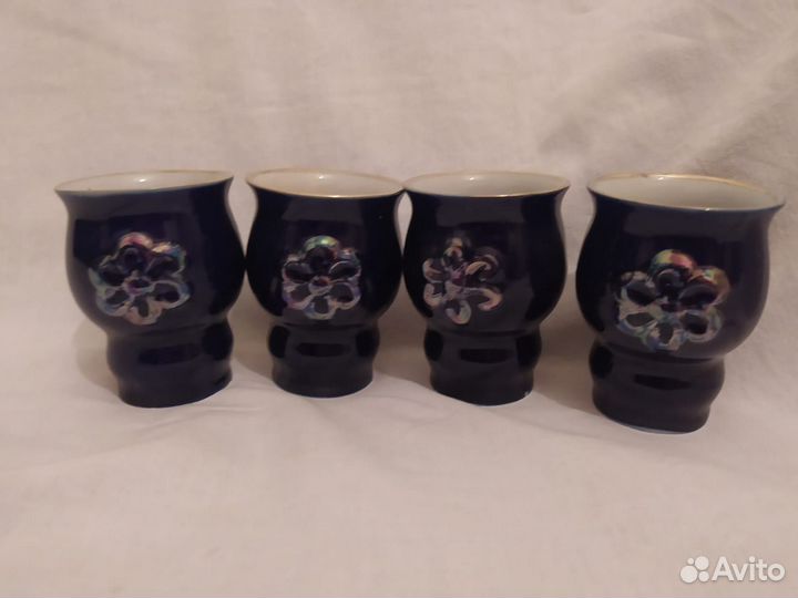 Заварочный чайник. Посуда СССР. Синяя посуда