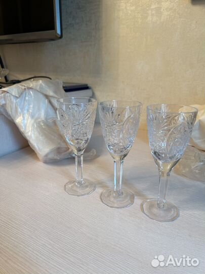 Бокалы фужеры рюмки хрусталь СССР