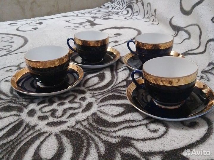 Чайные пары лфз СССР кобальт золото