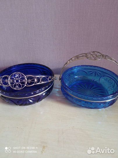 Конфетница стекло СССР