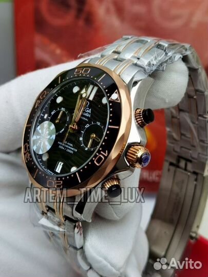 Безумно красивые Мужские часы Omega diver кварц